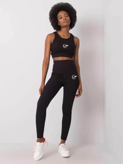 Fekete női szett, felső ás leggings