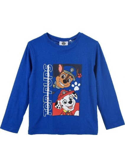Kék hosszú ujjú  póló Mancs őrjáratos
