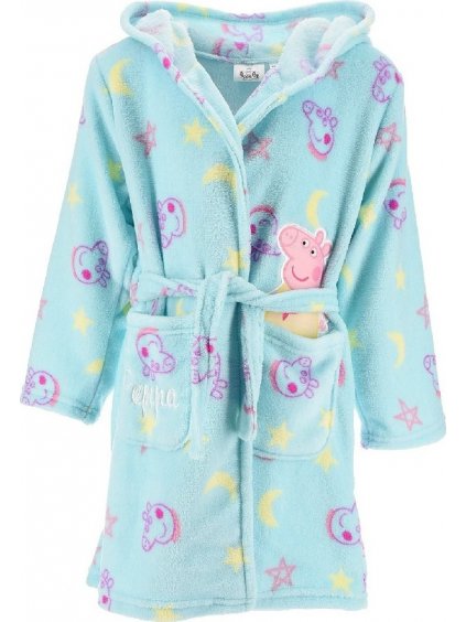 Kék fürdőköntös Peppa malacos