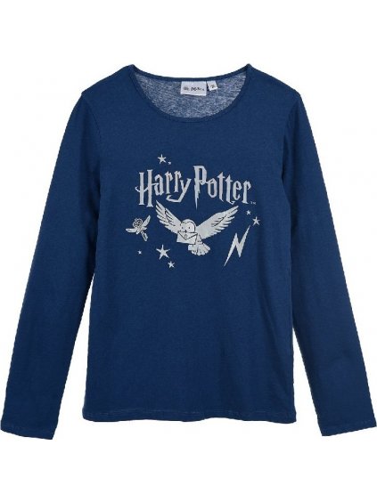 Kék póló hosszú ujjú Harry Potter