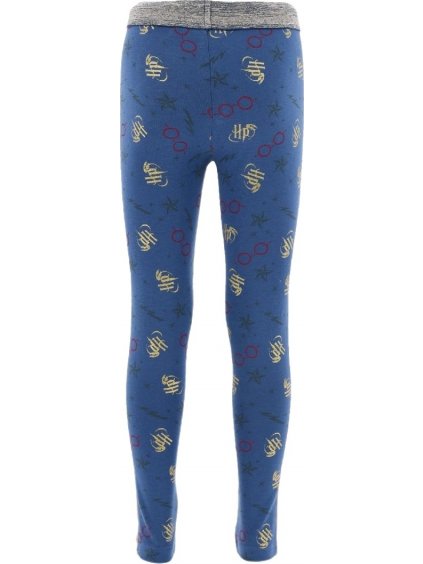 Kék lány leggings Harry Potter mintával