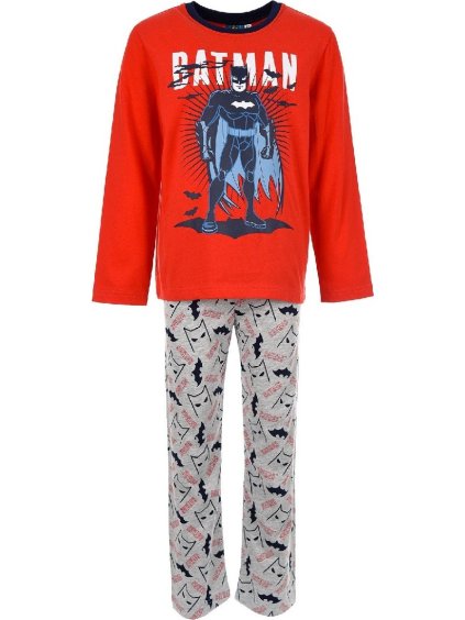 Batman vörös-szürke hosszú pizsama