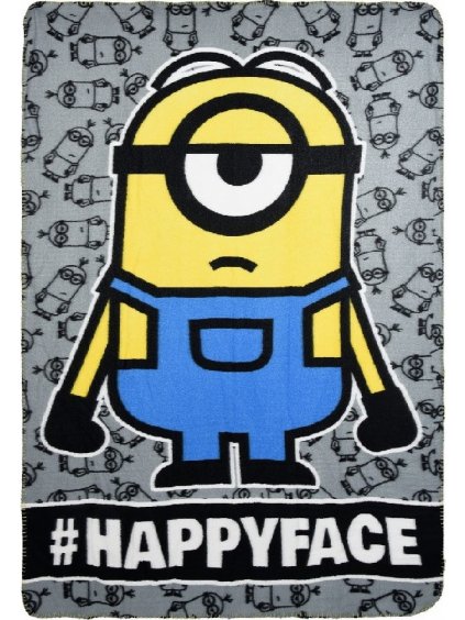 Polár takaró Minions 100x150 cm - szürke