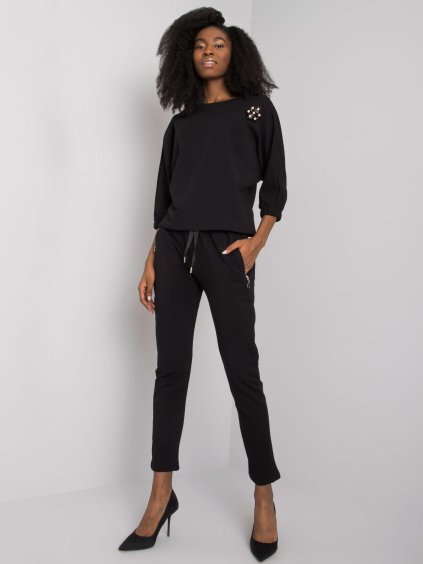 Fekete női tréningruha szett