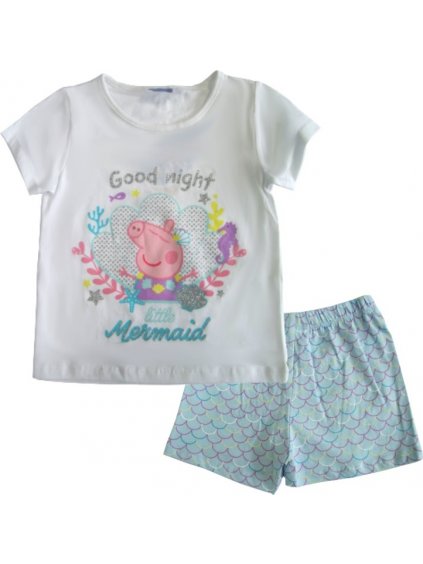 Kék-fehér lány pizsama - Peppa Pig