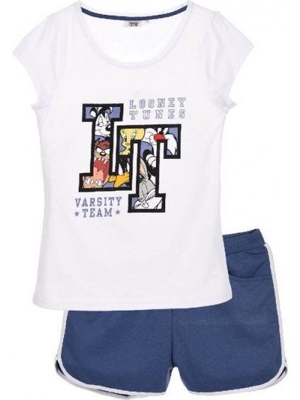 Fehér-kék nyári pizsama - Looney Tunes