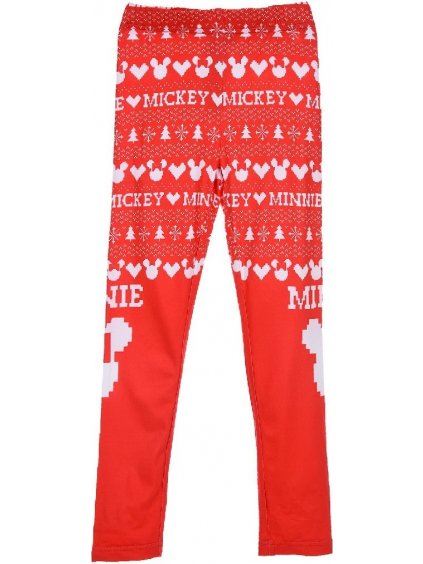 Karácsonyi piros leggings - Minnie Mouse