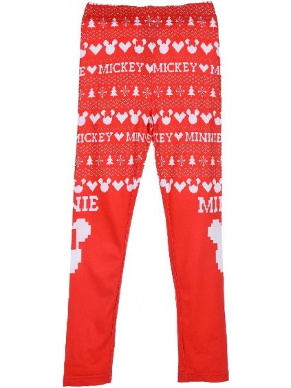 KARÁCSONYI PIROS LEGGINGS - MINNIE MOUSE