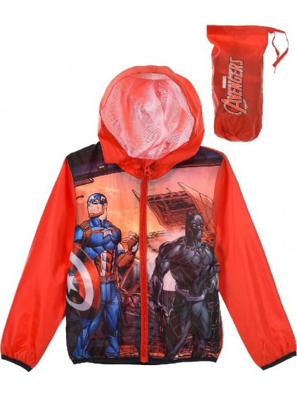 Piros tavaszi fiúkabát - Avengers