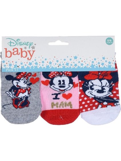 Színes zokniszett (3 pár) - Minnie