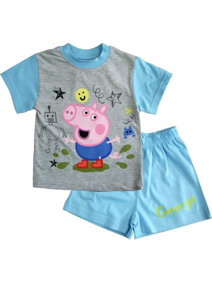 VILÁGOSKÉK RÖVID FIÚ PIZSAMA - PEPPA PIG