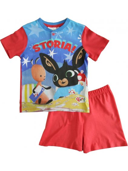 Piros fiú pizsama - Bing Flop