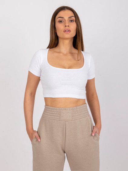 FEHÉR CROP TOP MONTREAL