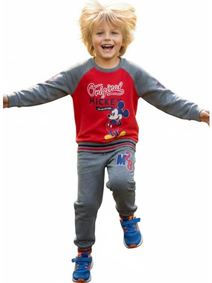 Szürke-piros fiú tréningruha - Mickey Mouse