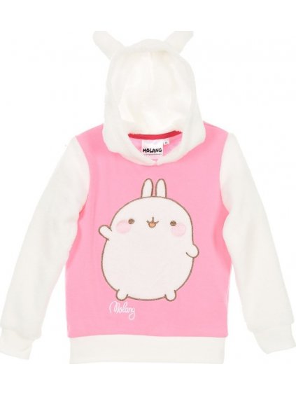 Fehér-rózsaszín lány pulóver - MÖLANG