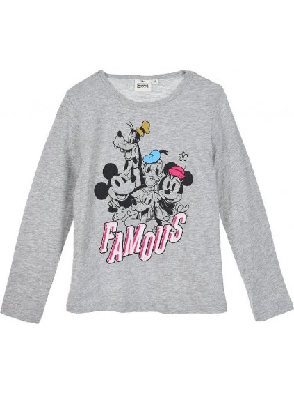 Szürke lány hosszú ujjú póló - Minnie Mouse