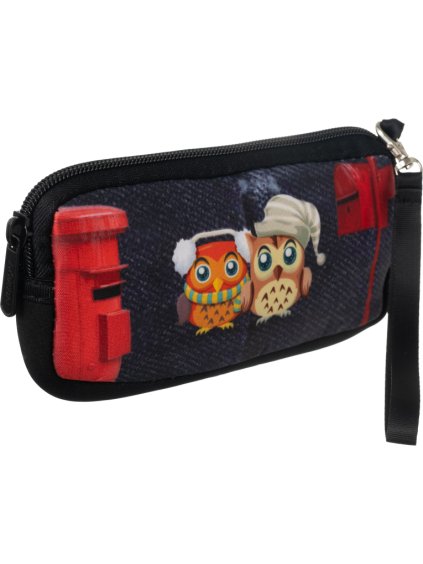 Loren sötétkék tok bagoly mintával