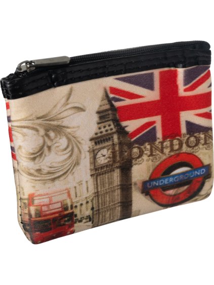 Loren színes pénztárca London mintájával R002