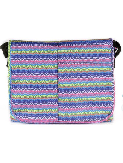 Lila vásárlótáska felirattal