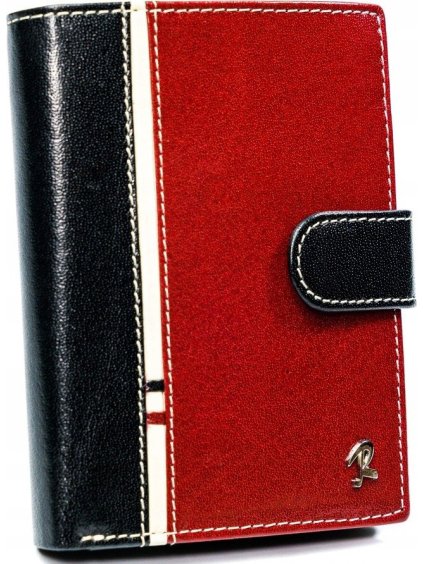 Férfi fekete-piros pénztárca L010