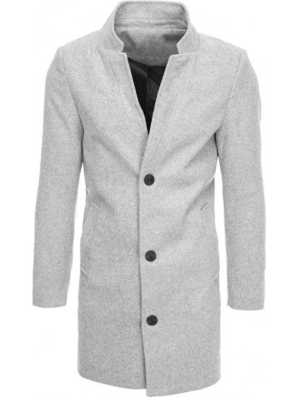 Világosszürke férfi hosszabb kabát