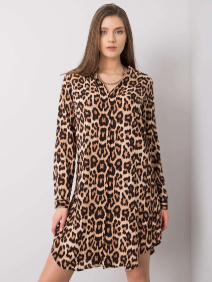 Barna női mintás ruha