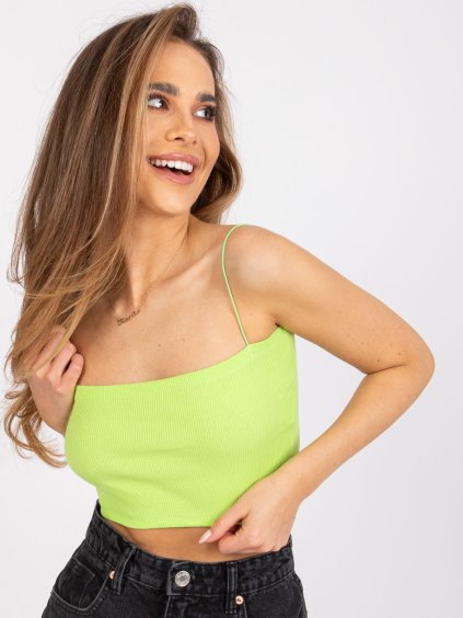 Aria lime színű rövid felső vékony pántokkal