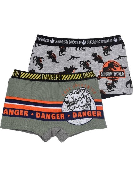 Szürke / khaki alsónadrág (2 db) - Jurassic Word (Méret 92/98)