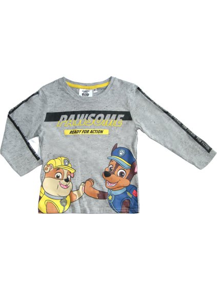 Fiú szürke hosszú ujjú póló - Mancs Őrjárat