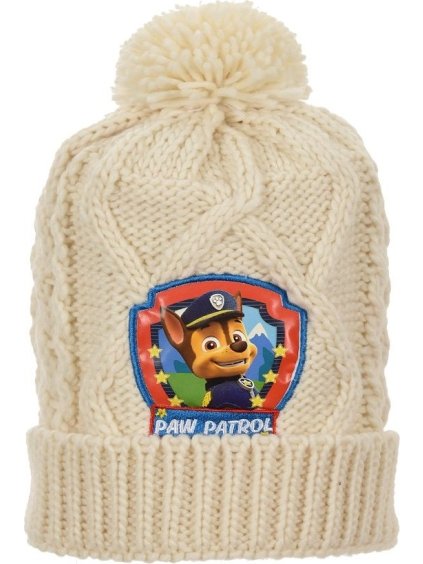 Bézs kötött sapka pomponnal - Mancs Őrjárat