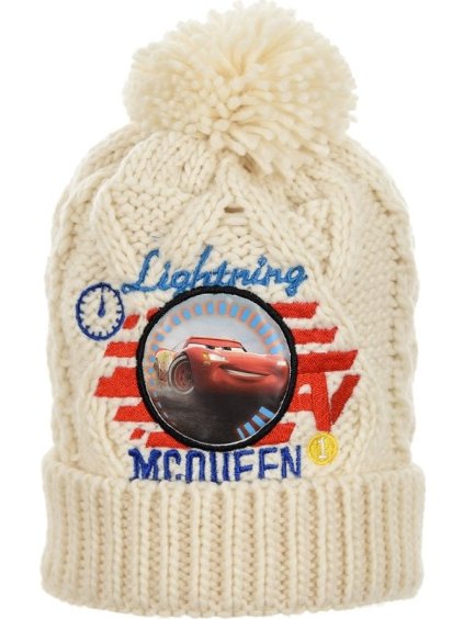 Bézs fiú sapka pomponnal - Disney Verdák