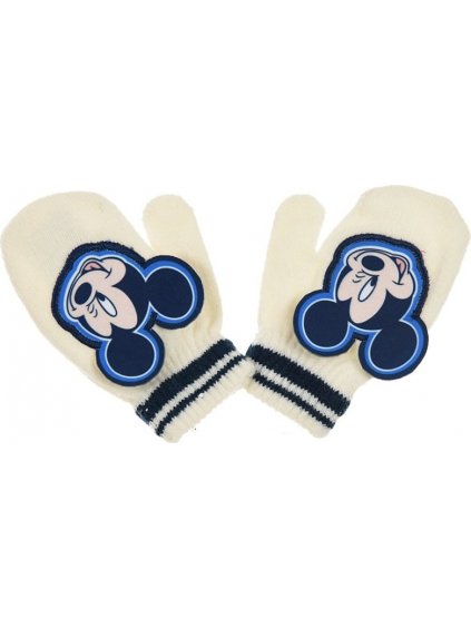 Fehér fiú egyujjas kesztyű - Mickey egér