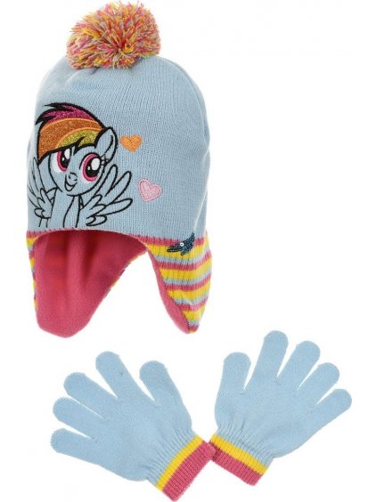 Világoskék szett: sapka és kesztyű - My Little Pony