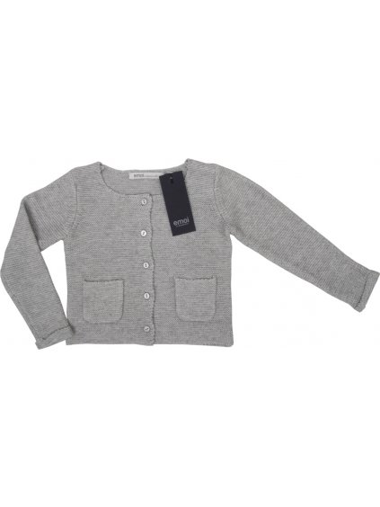 Szürke lány pulóver gombokkal - Emoi