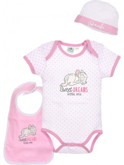 Bambi fehér-rózsaszín szett kislányoknak