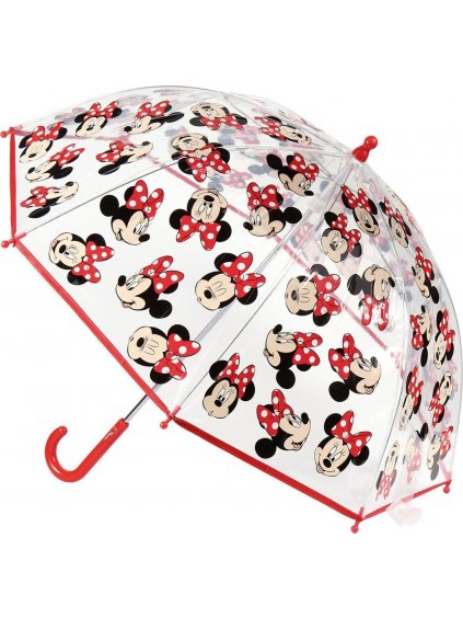 Átlátszó piros esernyő - Minnie Mouse