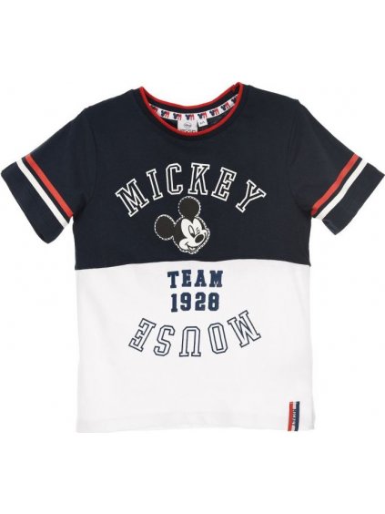Fekete-fehér fiú póló - Mickey egér