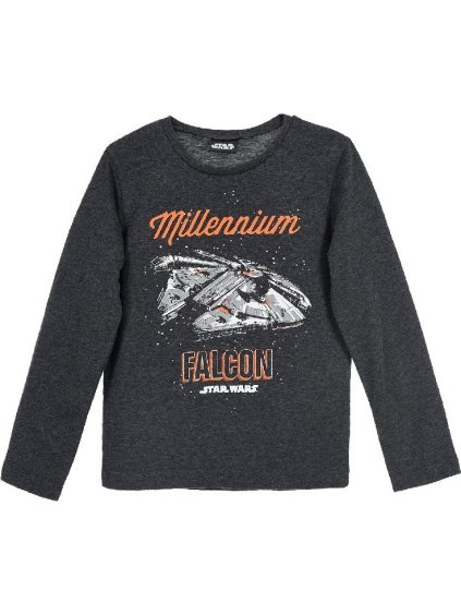 Szürke hosszú ujjú fiúpóló - Star Wars