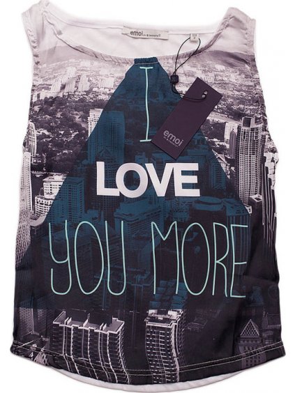 Emoi fiú fehér trikó - I love you more