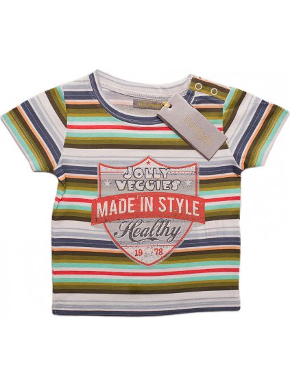 Fiú színes csíkos póló - Made in style