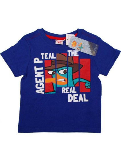 Phineas és Ferb fiú sötétkék póló