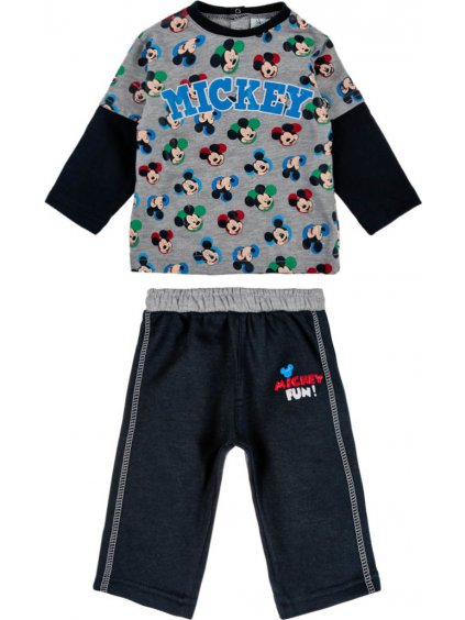 Mickey Mouse fekete fiú szett