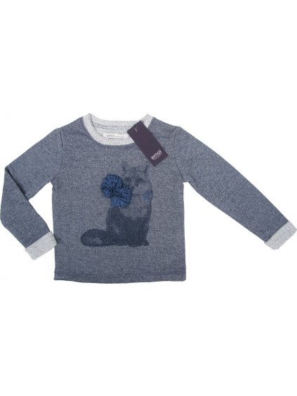 Emoi lány kék pulcsi rókával