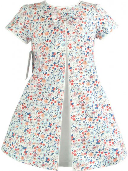 Nat & Tom lány fehér ruha virágmintával