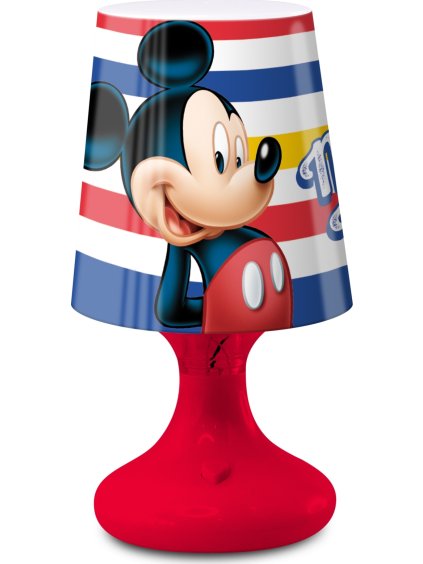 Mickey Mouse gyerek mini LED lámpa  - csíkos