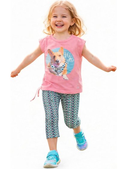 Emoi lány rózsaszín szett: póló + leggings