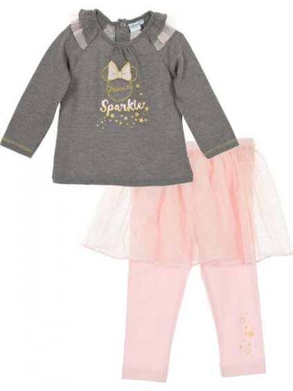 Minnie Mouse szett: blúz + leggings tüllszoknyával