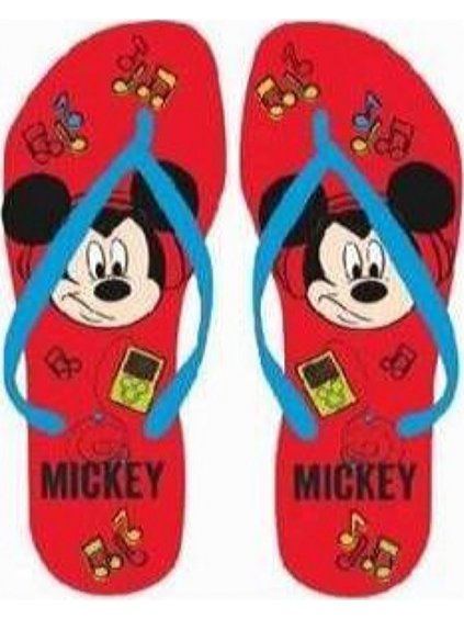 Mickey Mouse piros papucs