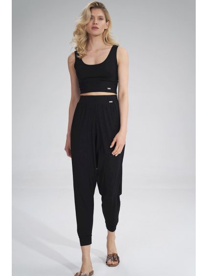 Fekete háremnadrág basic stílusban