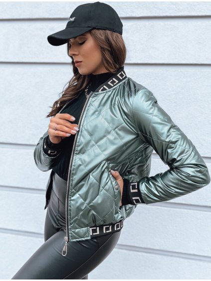 Khaki fényes bomber BASEBALL